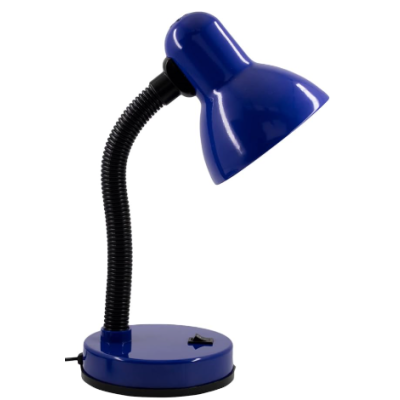 LUMINARIA DE MESA FLEXIVEL C/BASE AZUL