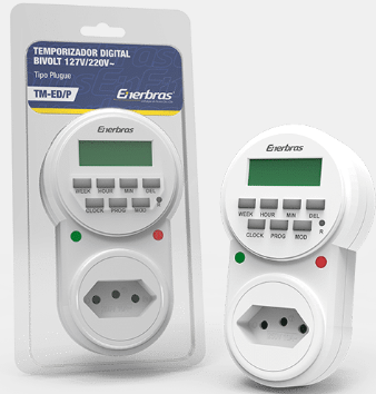 TIMER TEMP DIGITAL BIVOLT PLUGUE ENERBRAS