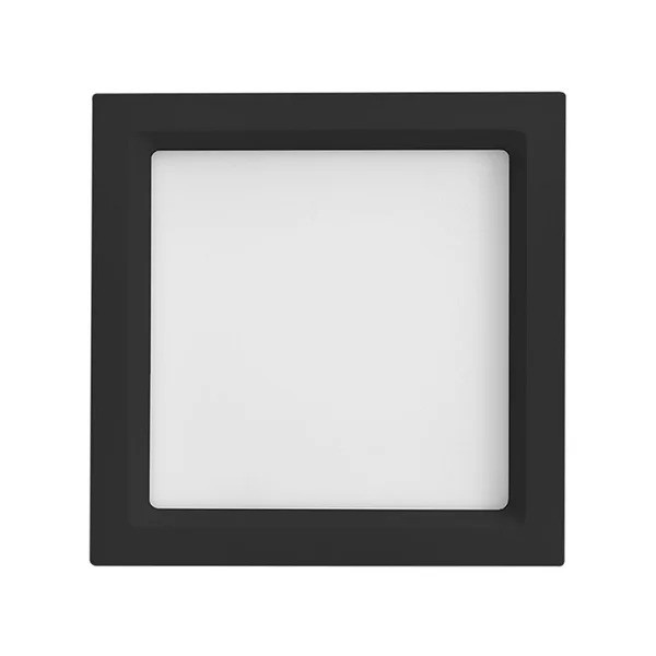 LUMINARIA DE EMB. 225X225 20W 3000K JET BLACK