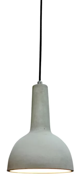 PENDENTE CONCRET 19,5CMX27CM  1XE27 - CIN