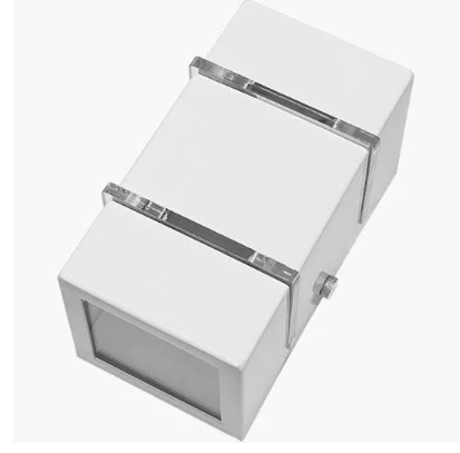 ARANDELA ALFA PEQ. 11X8CM C/2 FRISO BRANCO AIROLUZ