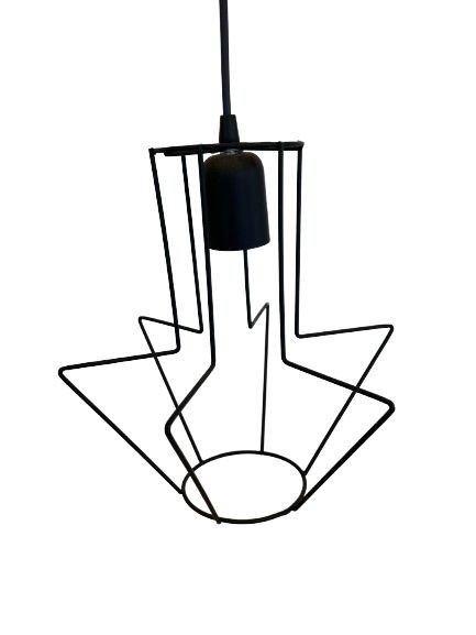 PENDENTE ARAMADO AMETISTA 26CM PRETO IROLUZ