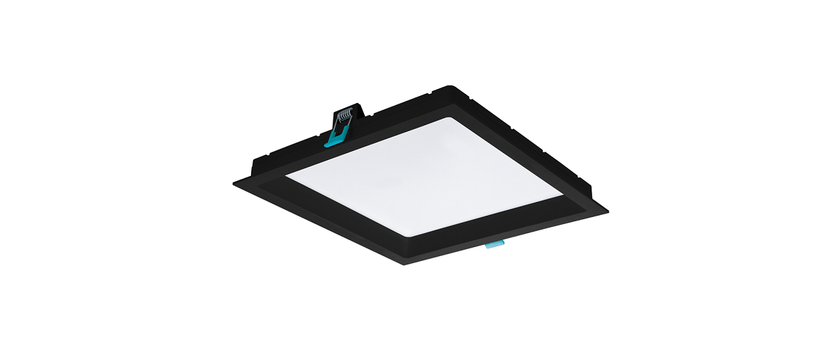 PAINEL DEEP LED PRETO 24W 1550LM QUADRADO STH8904PTO/40