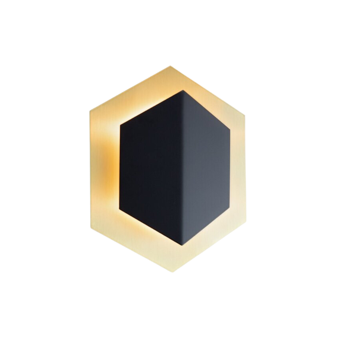 ARANDELA QUARTZO LATAO 190MM 2XG9 PRETO LISO - BLUMENAU