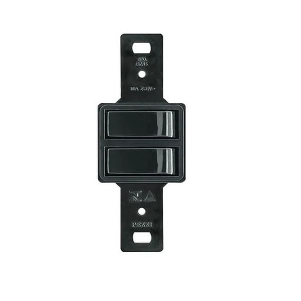 INTERRUPTOR 2 T PARALELO 10A 250V~ S/PLACA PRETO - PEZZI