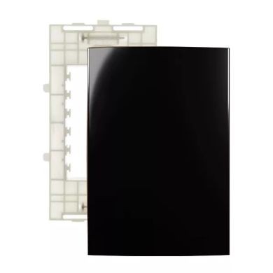 CONJ PLACA 4X2 CEGA EBONY C/ SUP INFINITI PLUS