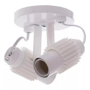 SPOT 2 LAMP ALETADO BR/BR 