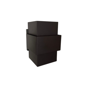 ARANDELA UNIVERSO 18CM MARRON ARO BRANCO