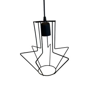 PENDENTE ARAMADO AMETISTA 26CM PRETO IROLUZ