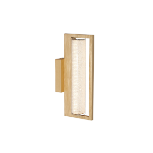 ARANDELA GLITTER DOURADO E TRANSP (L)12CM  (C) 35CM  (A)17.5