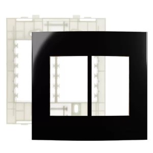 CONJ PLACA4X4 6POSTOS HORIZ EBONY C/SUP INFINITI PLUS