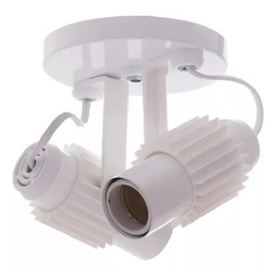 SPOT 2 LAMP ALETADO BR/BR 