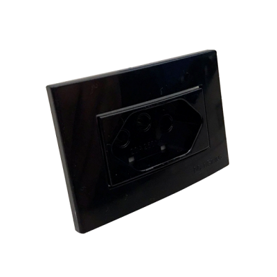 CONJ 1 TOMADA PAD BRAS 2P+T 20A 250V P/ MOVEL EBONY SLEEK
